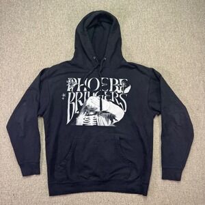 Phoebe Bridgers Punisher Skeleton Graphic Hoodie Black Large EUC Indie